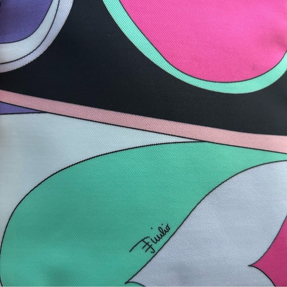 Vintage 00s Emilio Pucci Psychedelic Print Pouch - Picture 9 of 9